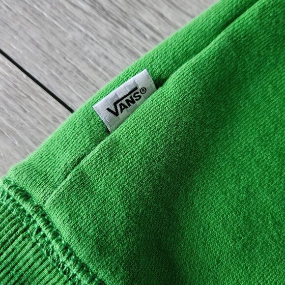 Vans X Skateistan Versa Hoodie Pullover Skate Sun Smiley Green Sweatshirt Small - Picture 5 of 14